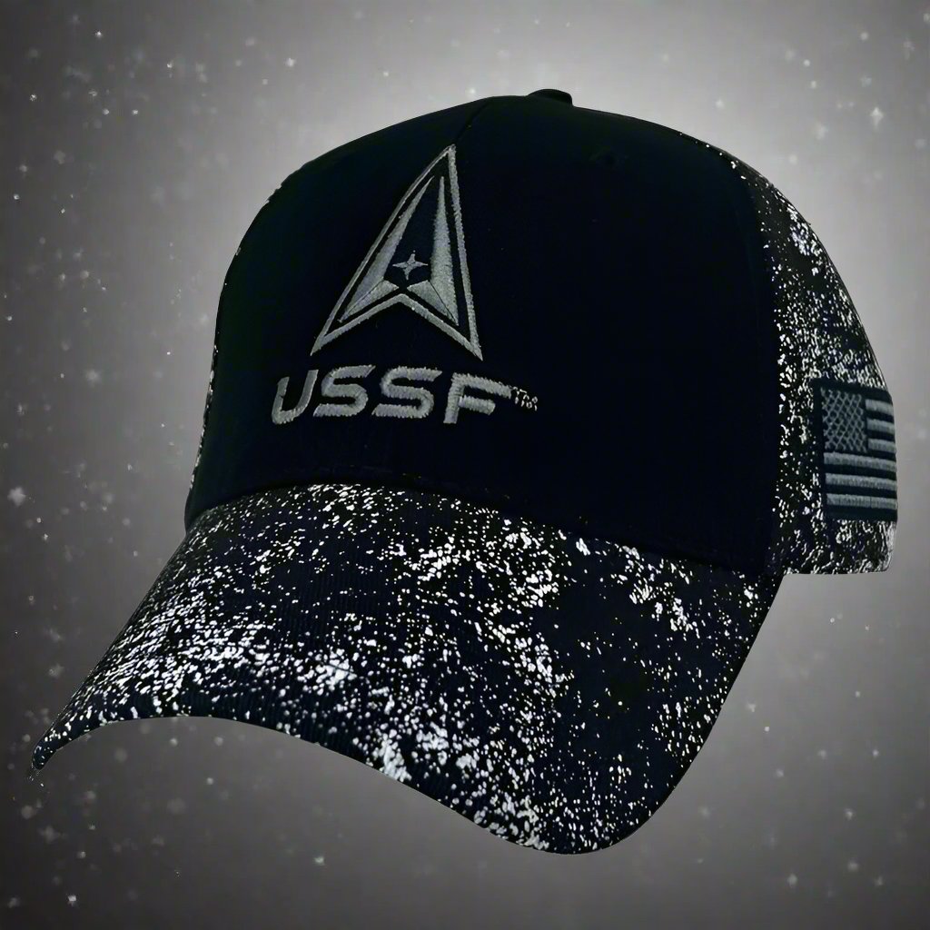 Space Force Black/Star Hat